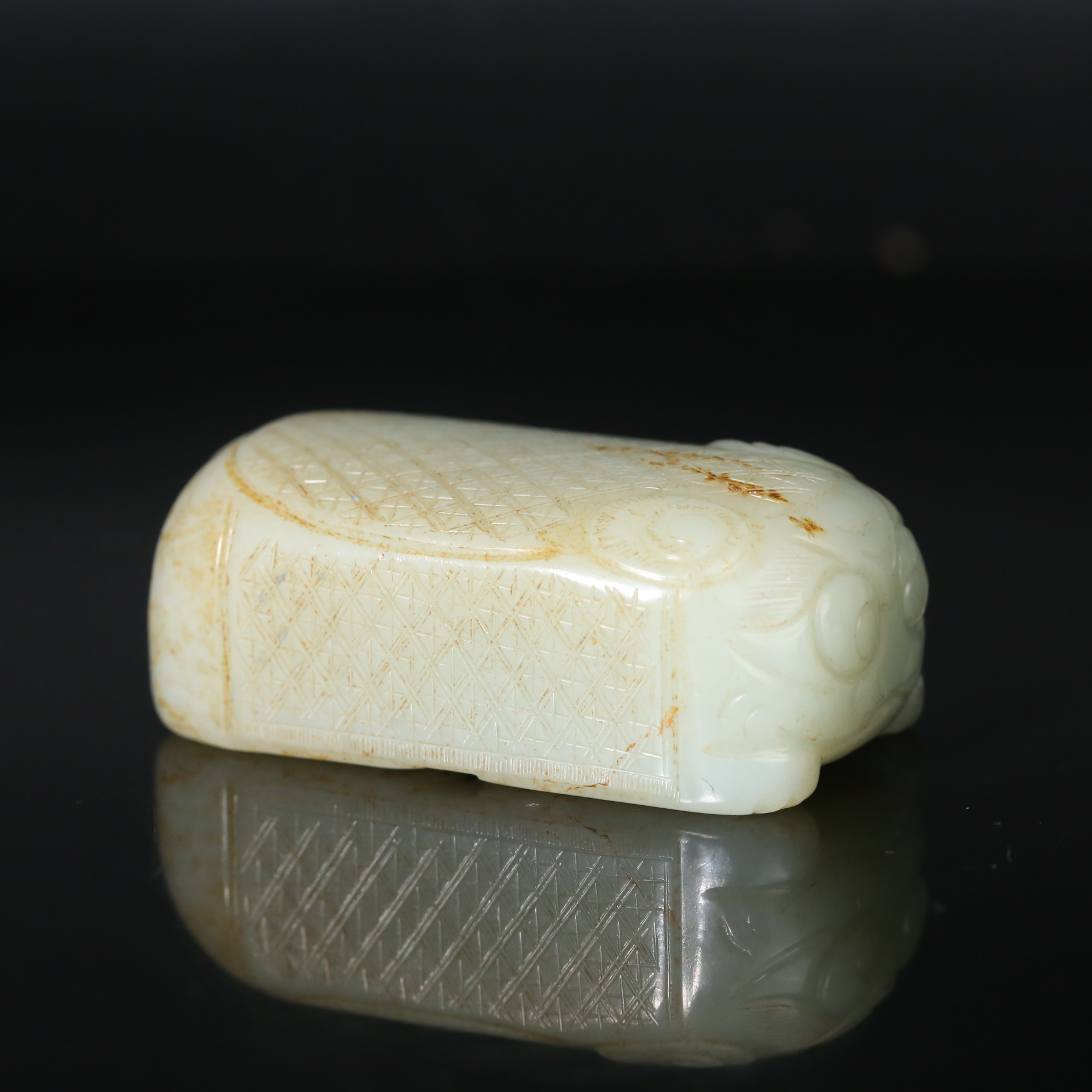 清代和田玉瑞兽镇 HTYS15A250629025