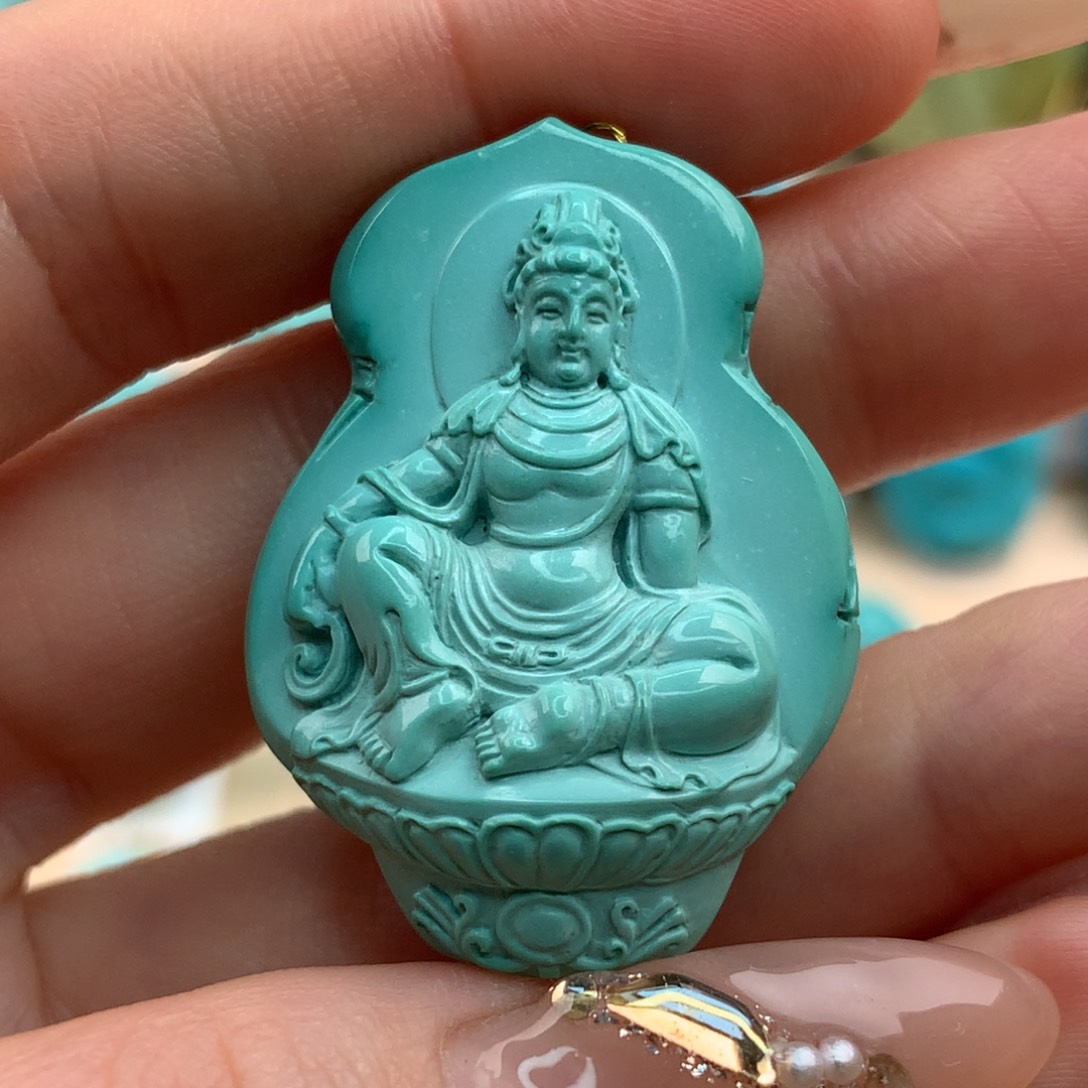 绿松石珠宝玉石未镶嵌