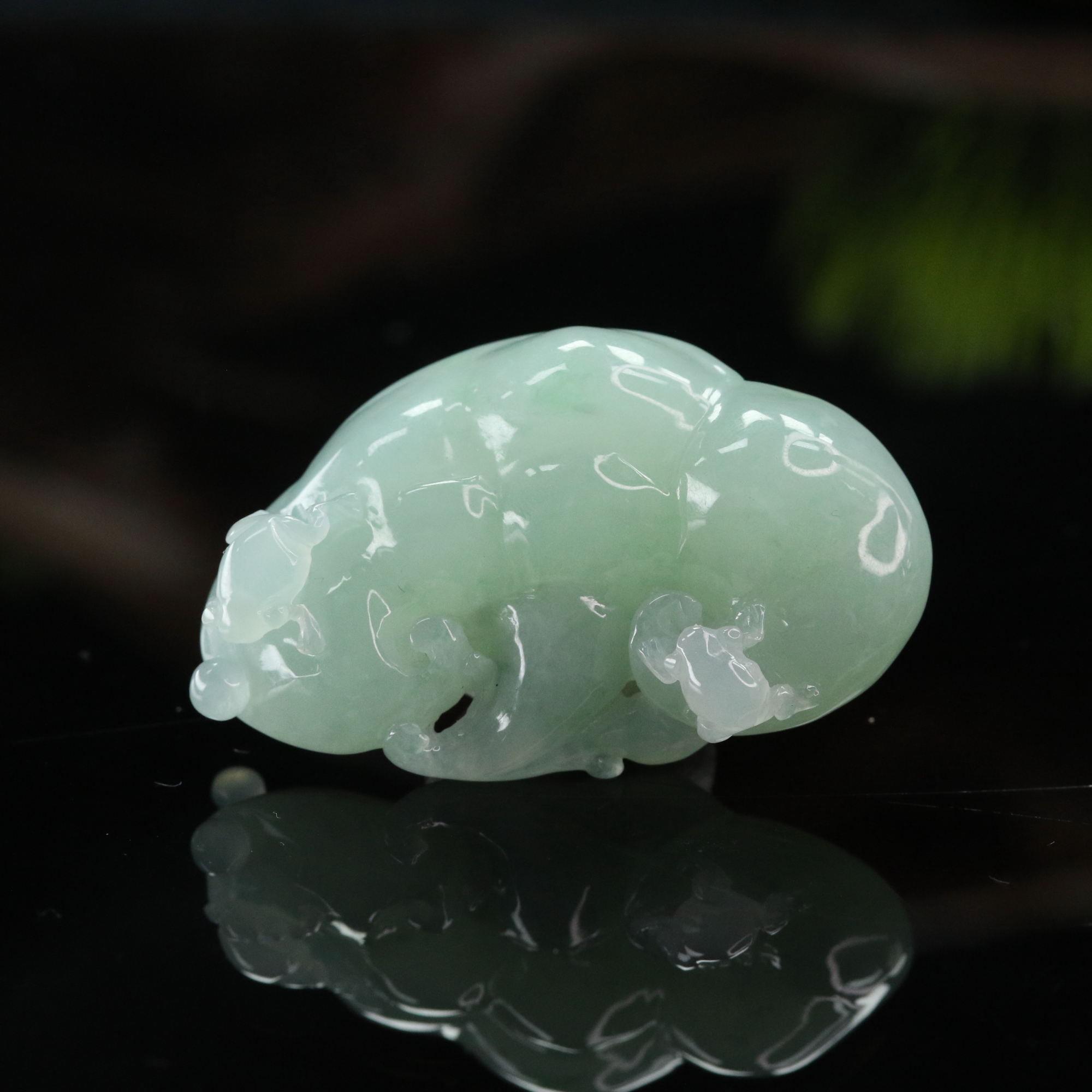 lot16天然缅甸翡翠A货冰吊坠/000037保利厦门拍卖