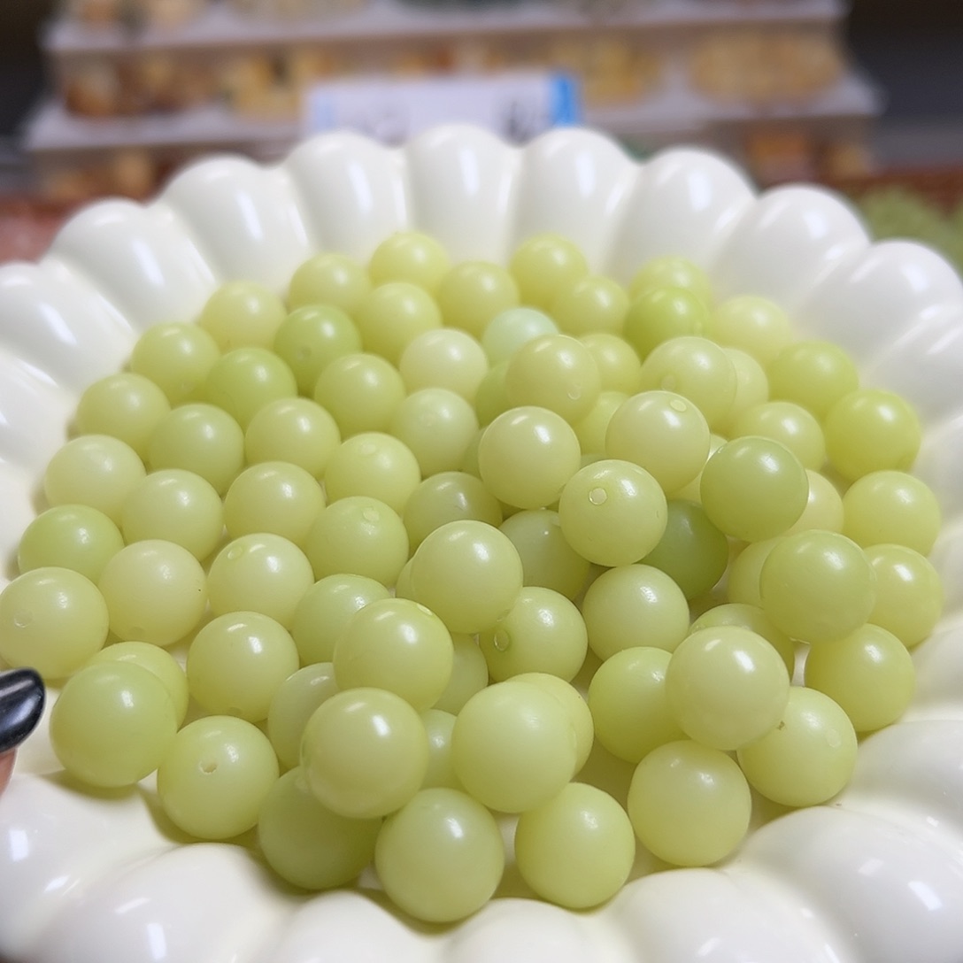 菩提根/象牙果吊坠卡12青提圆珠100颗