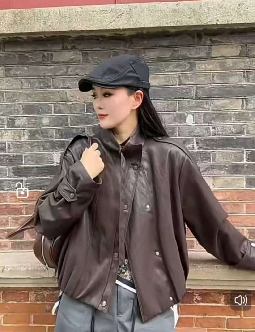 5002 欧货时尚加绒蛋白皮皮衣 F80三楼