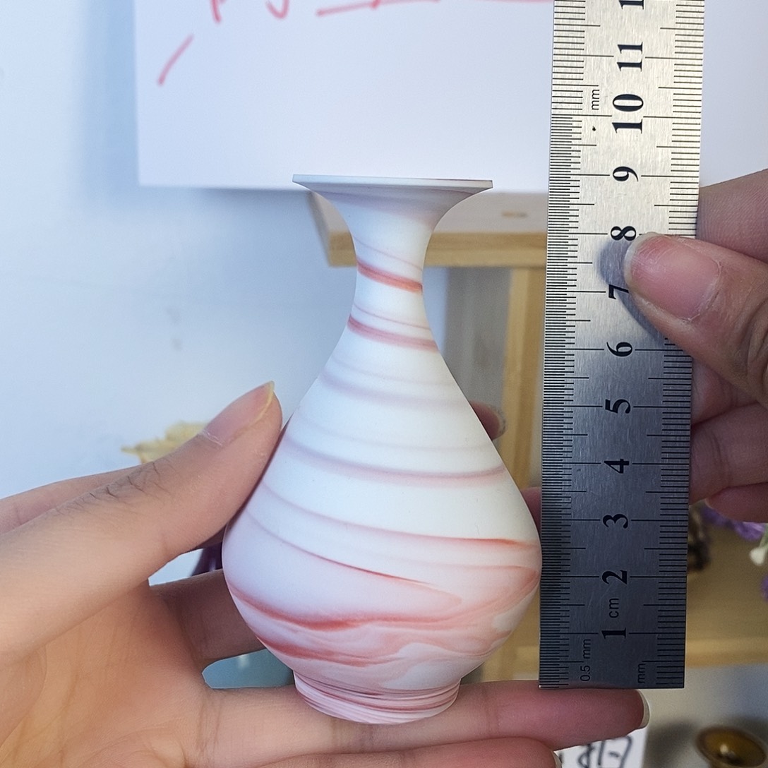 摆件景德镇高温陶瓷小花瓶