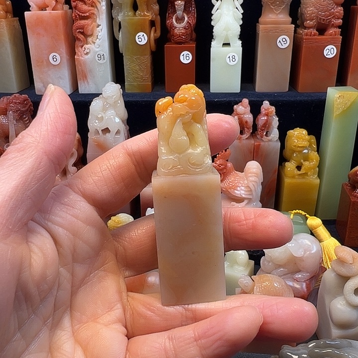 寿山石印石寿山石手工雕刻