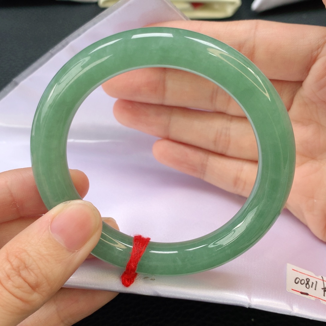 翡翠手镯未镶嵌缅甸圆54.6