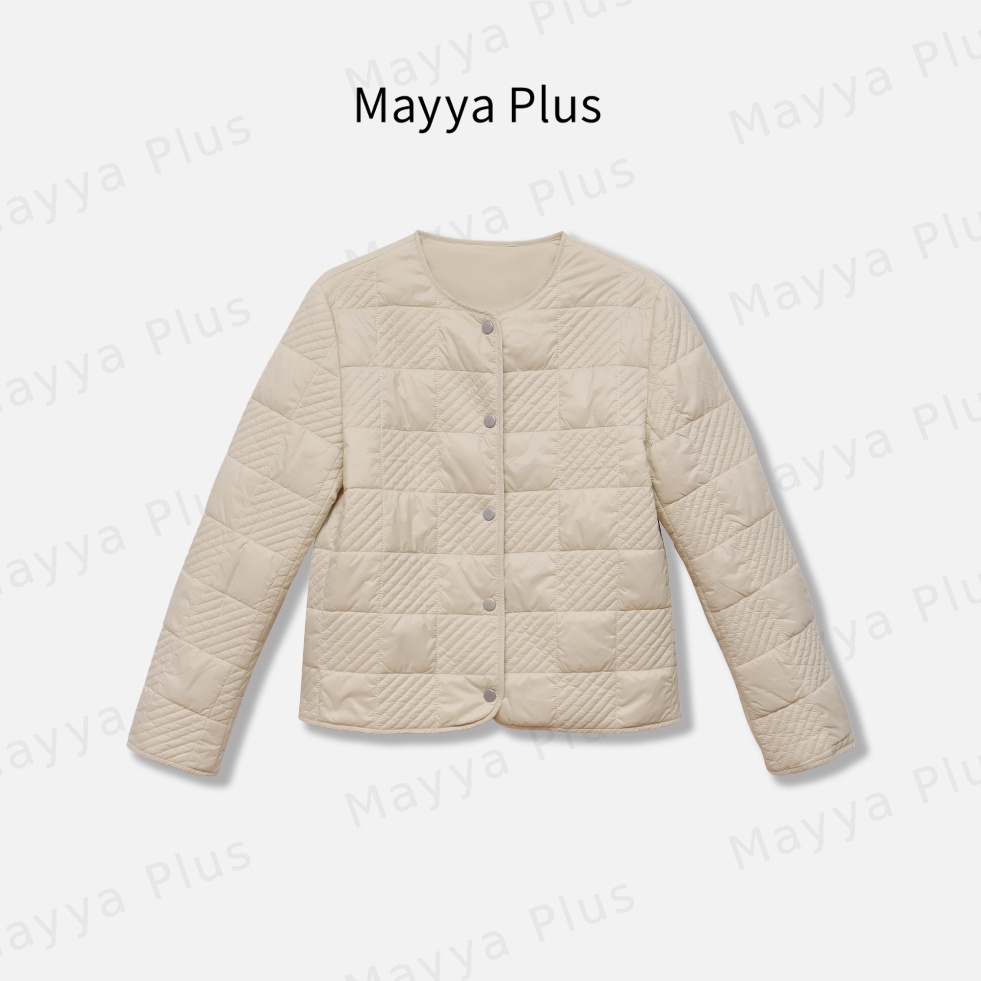 【轻氧棉服】Mayya Plus麦芽定制小香风女外套百搭通勤上衣32536787
