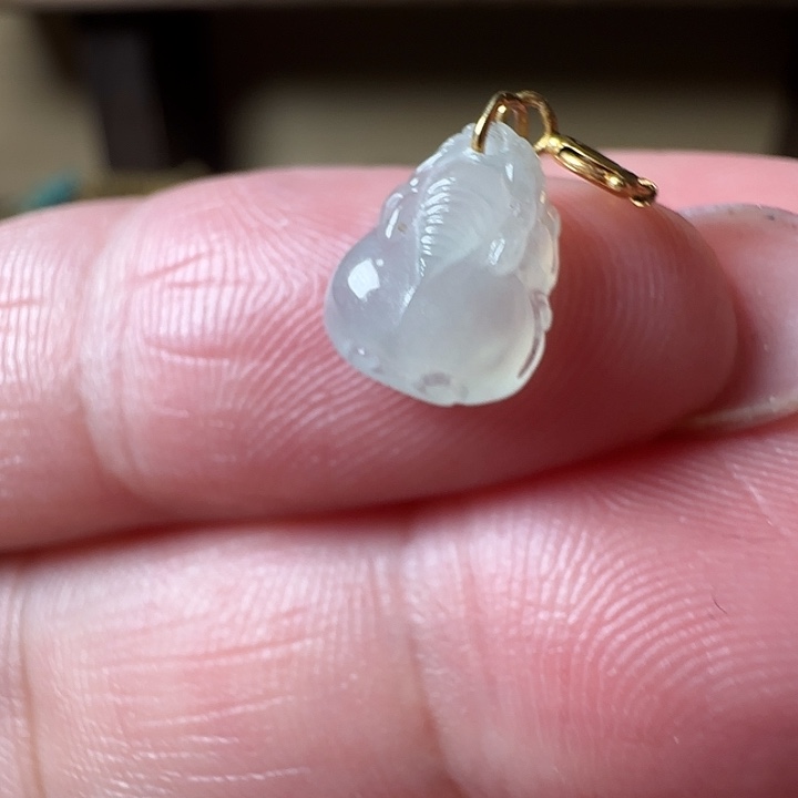 翡翠18K金镶嵌手镯翡翠99