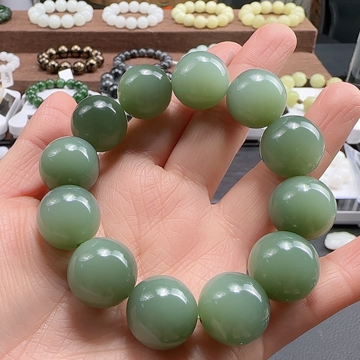 和田玉手串未镶嵌