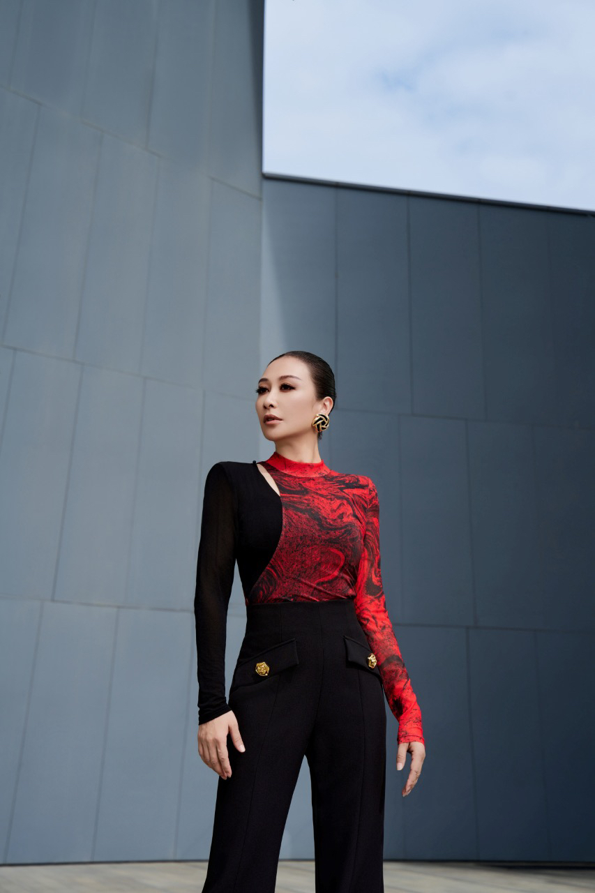 设计师款水纹渲染印花网T