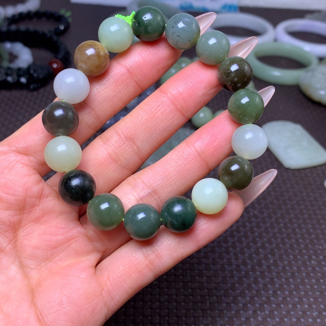 未镶嵌手串和田玉卡12