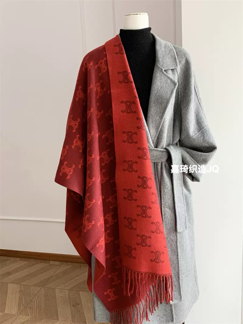 2025新款仿羊绒女加厚保暖秋冬季格子围巾女款爆款2025新款