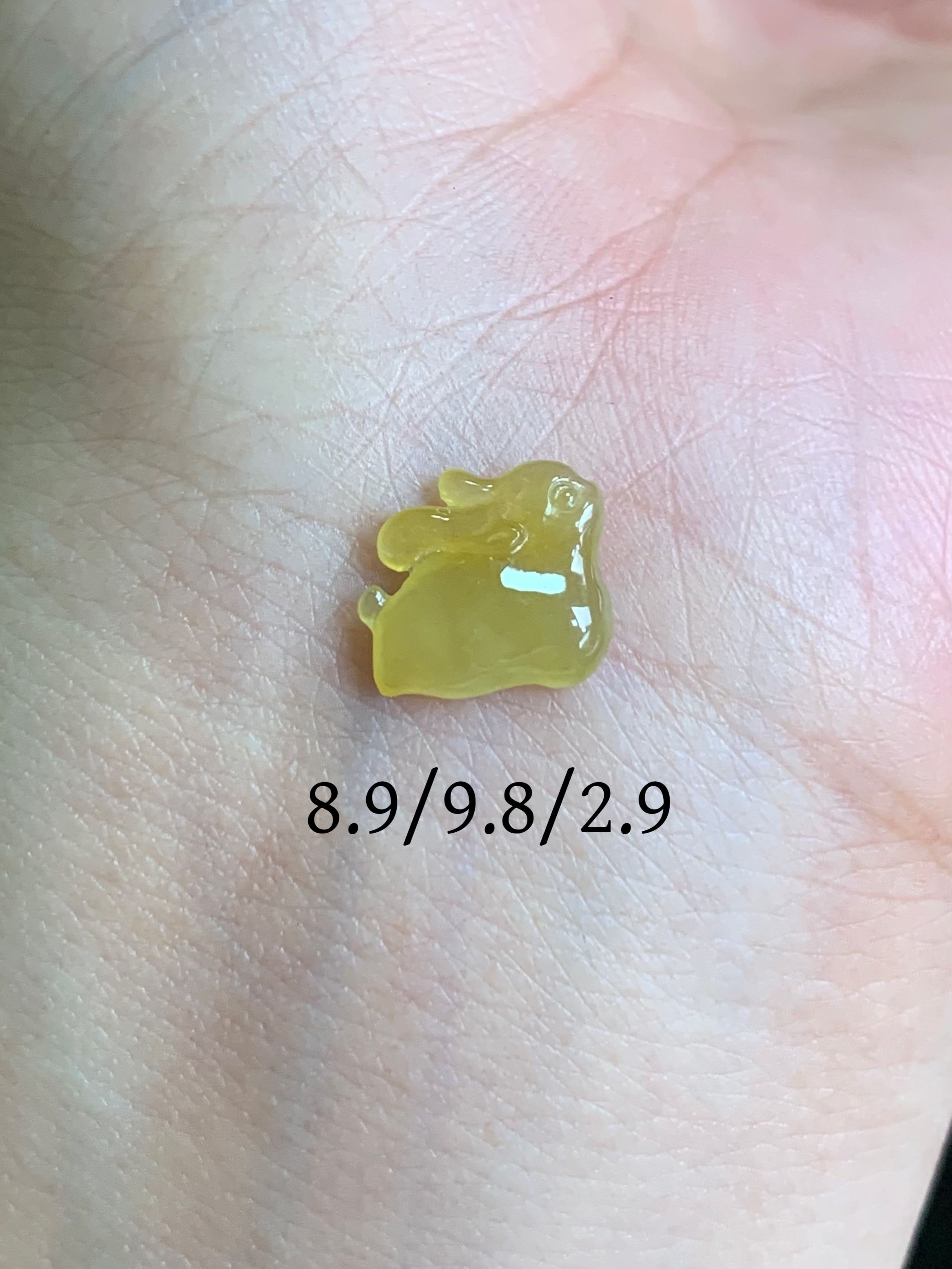 黄翡小鹿天然A货小精品