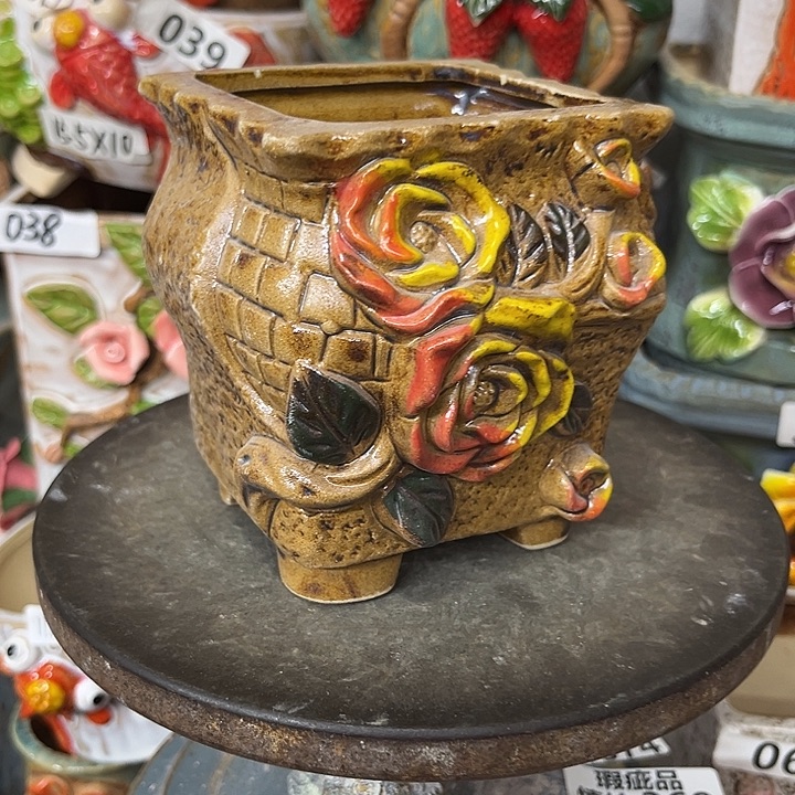 粗陶材质多肉花盆