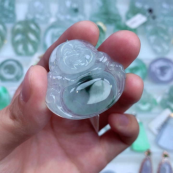 翡翠未镶嵌颈饰A货翡翠