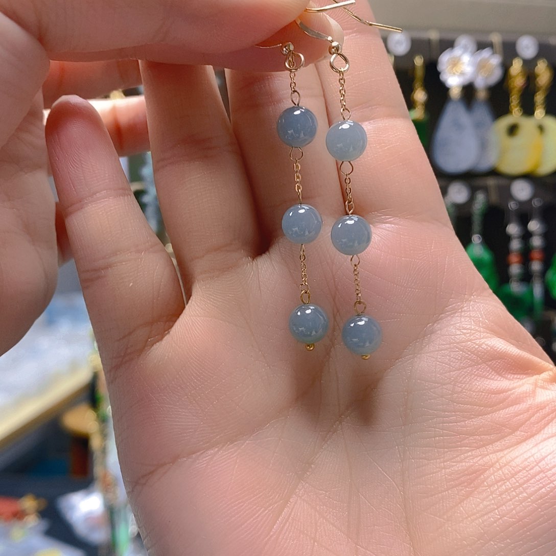 未镶嵌翡翠耳饰翡翠