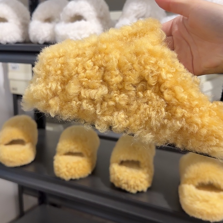 套趾款36黄色卷毛包脚六厘米