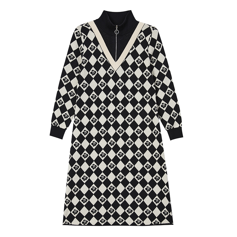 羊毛连衣裙-2341147318