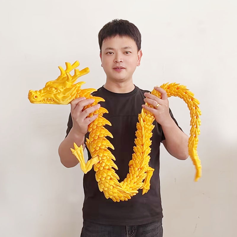 （拍下送3号）2025新款3d打印中国龙儿童生日礼物玩具手办龙神龙