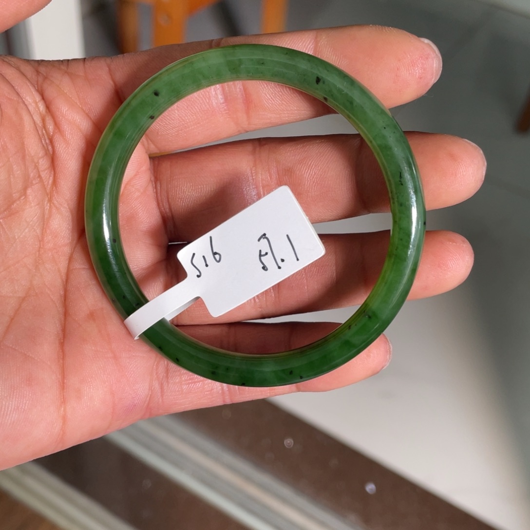 和田玉（碧玉）手镯未镶嵌抬***出