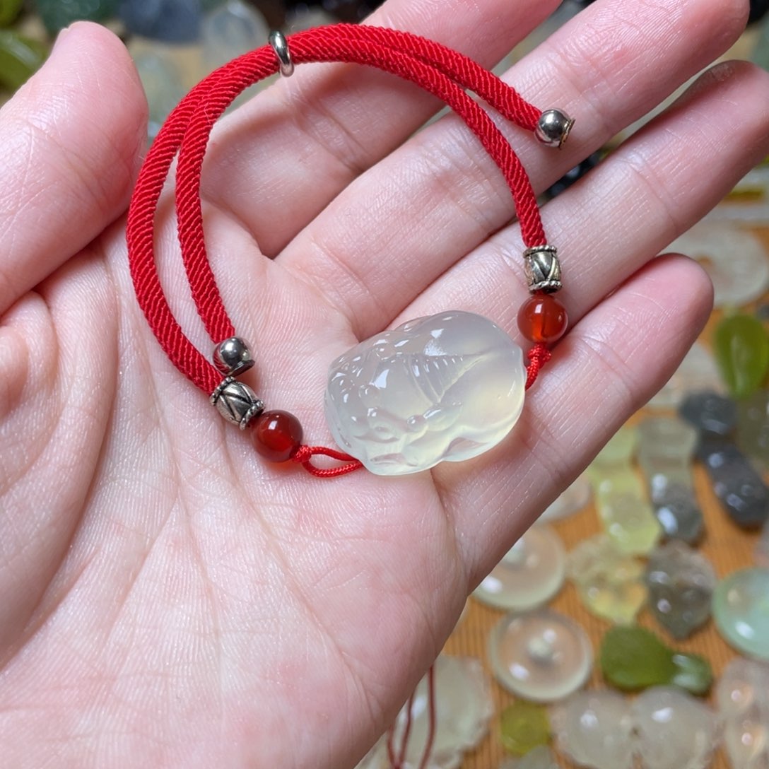 蛇纹石玉手链未镶嵌