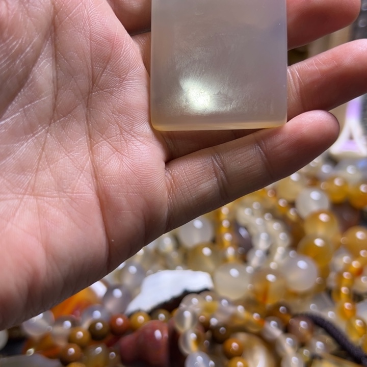 牵***花玛瑙/玉髓合金颈饰0041:,40