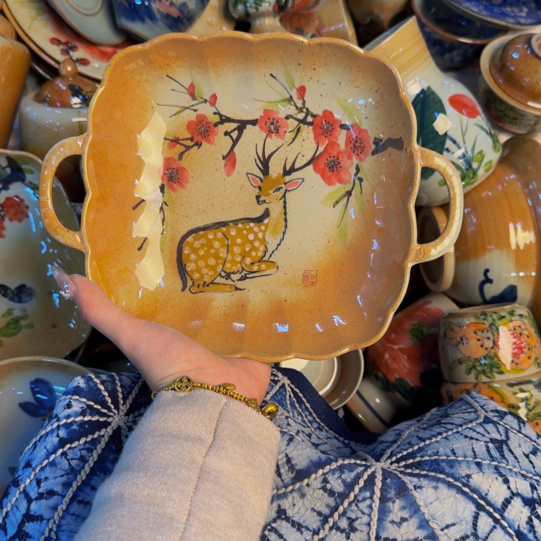 瓷片景德镇陶瓷手工手绘