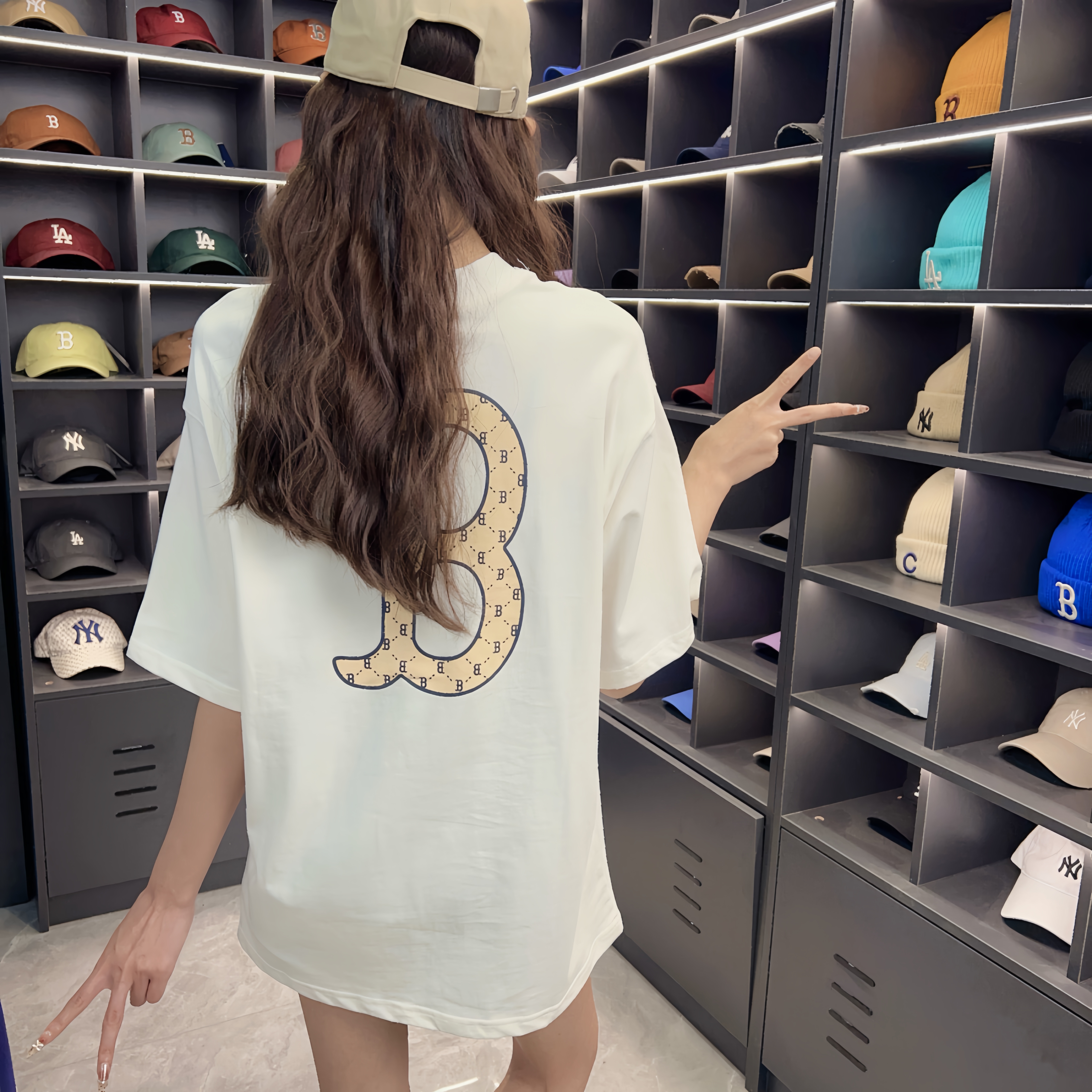 CLNKEL联名款老花圆领T恤男女同款七r