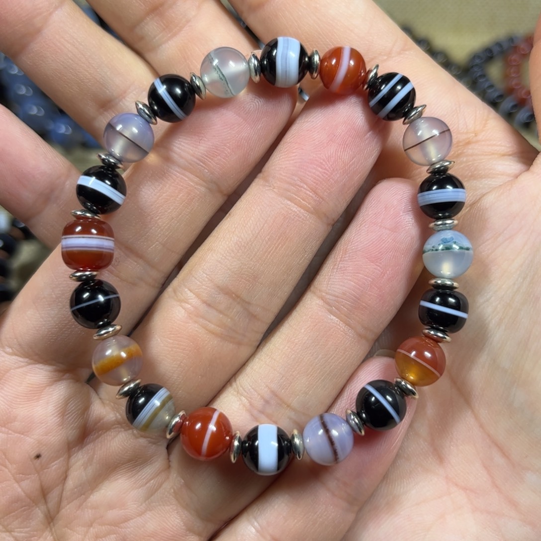 玛瑙/玉髓未镶嵌手链