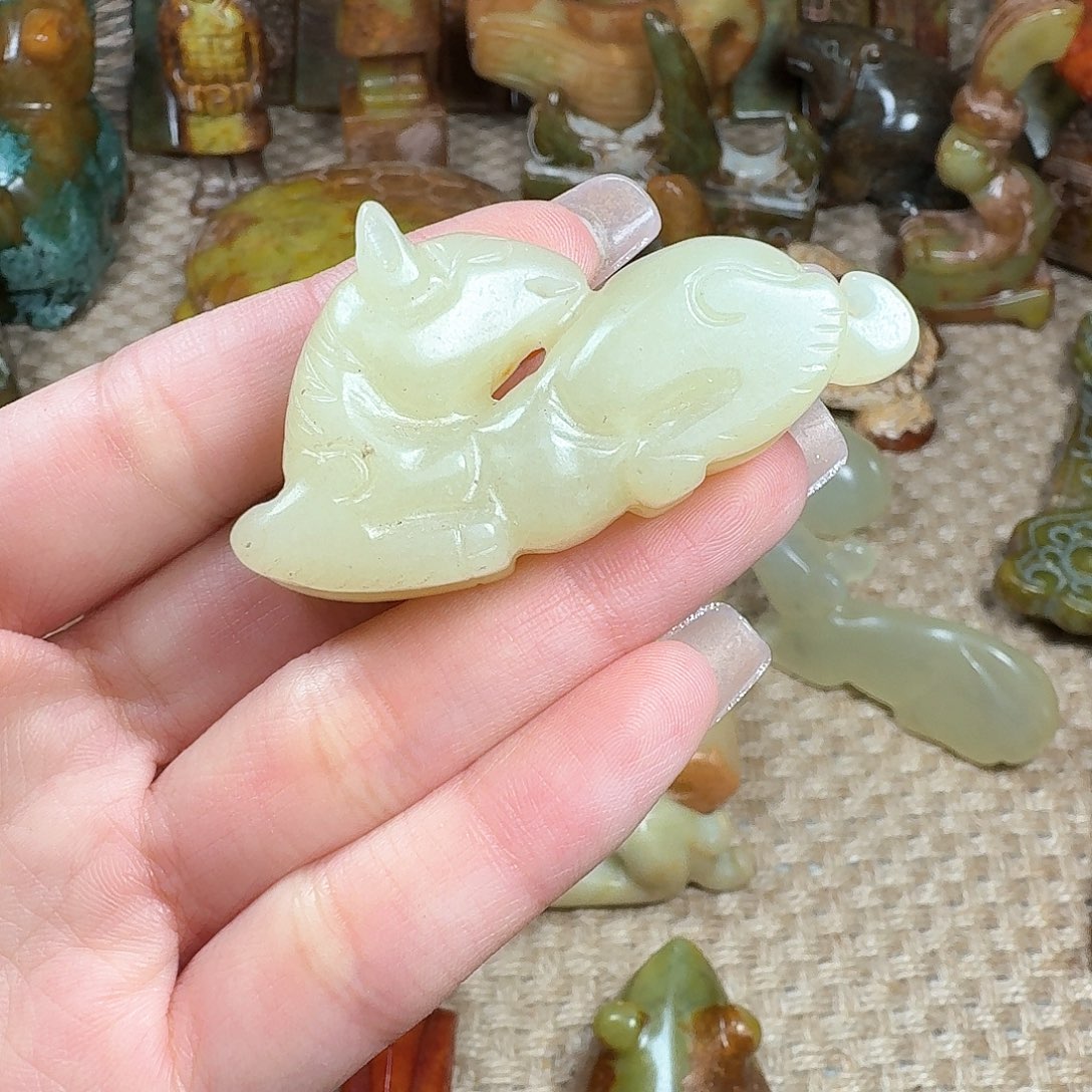 白玉菩提吊坠挂件