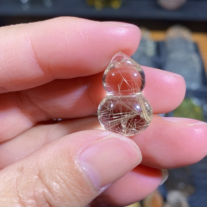 发晶颈饰未镶嵌吊坠