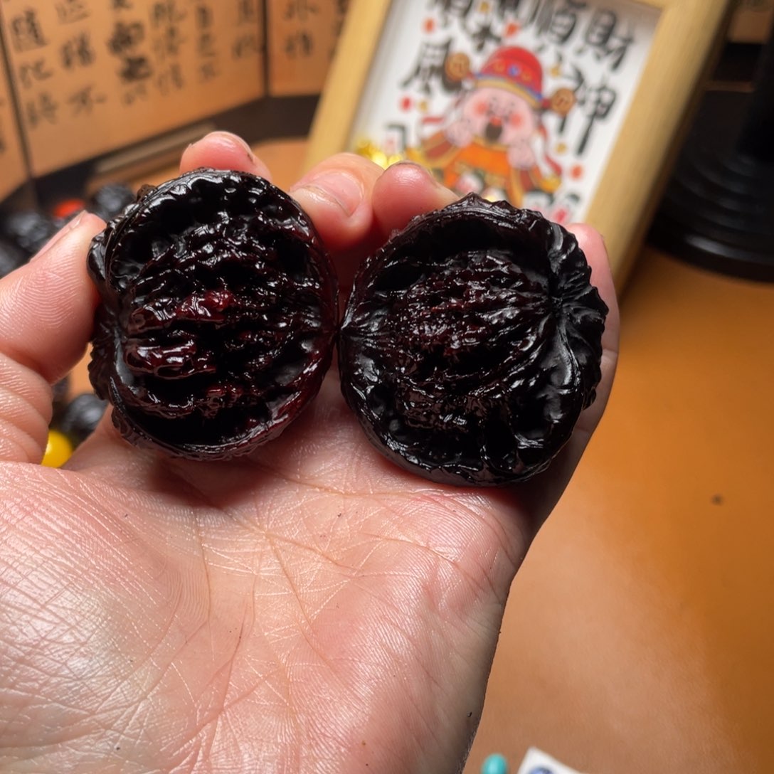 核桃地闷地闷文玩手把件蛇头
