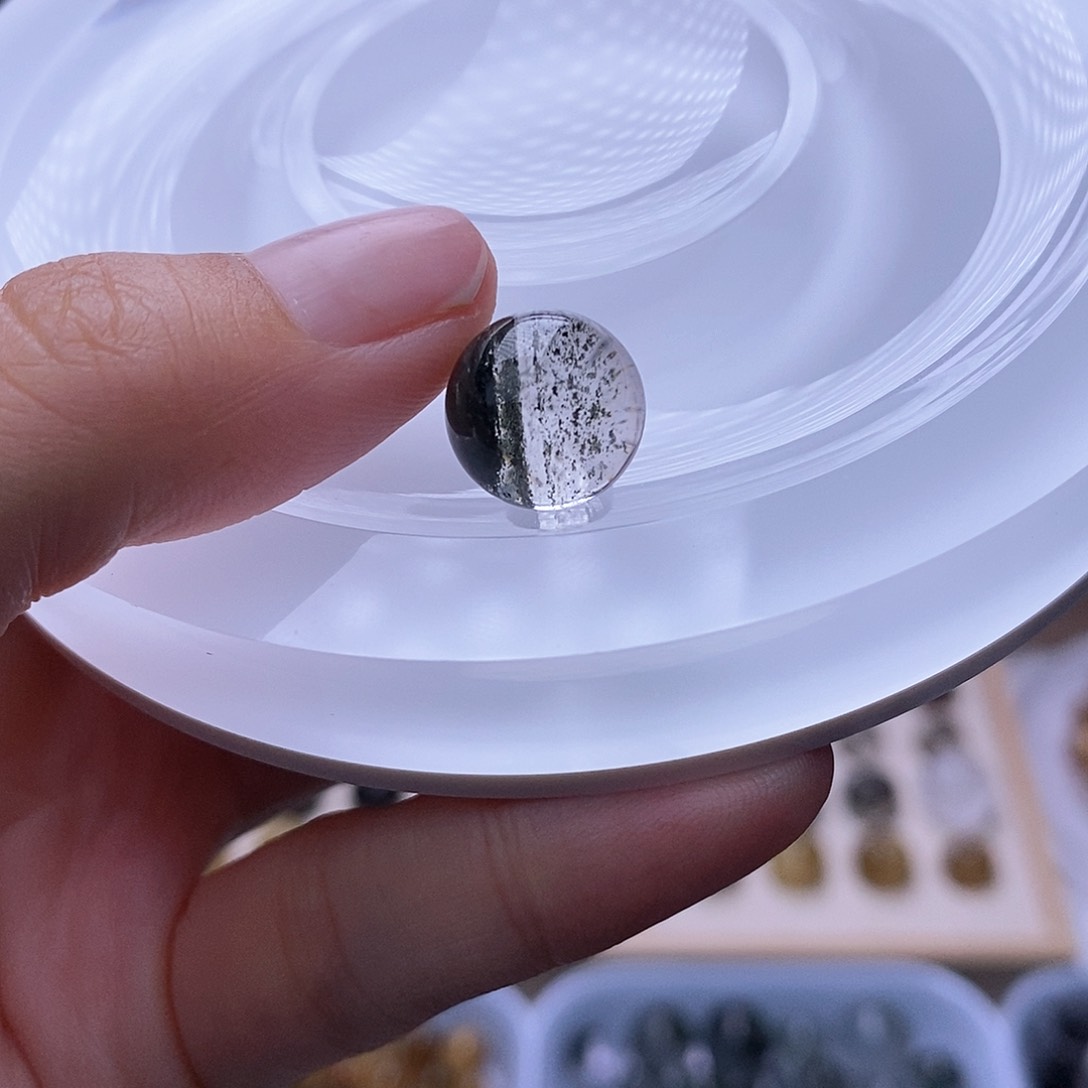 水晶天然水晶定制打孔不退换未镶嵌可*潼