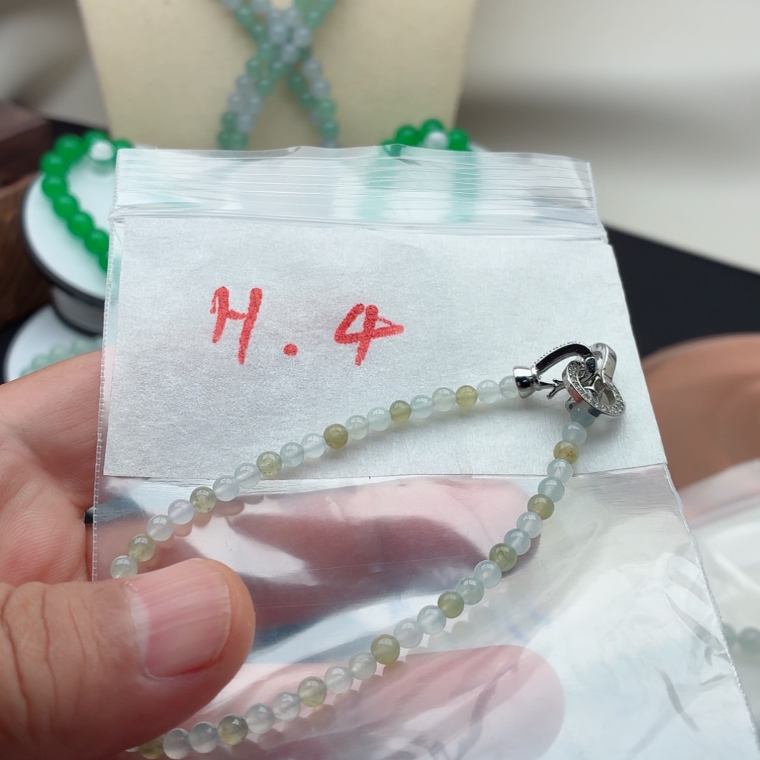 未镶嵌定制翡翠翡翠珠链