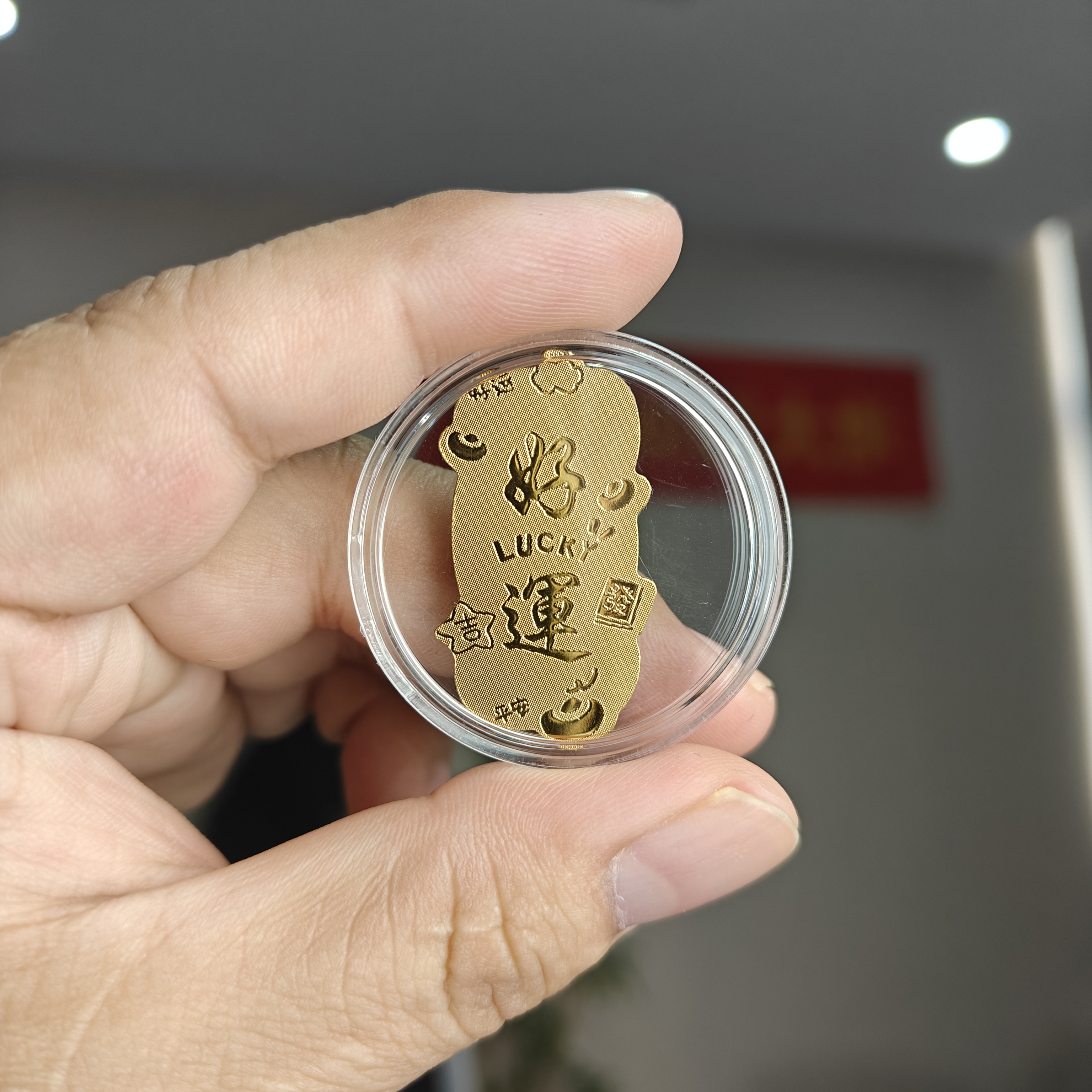 铜合金吊坠 时尚手机贴好运挂件