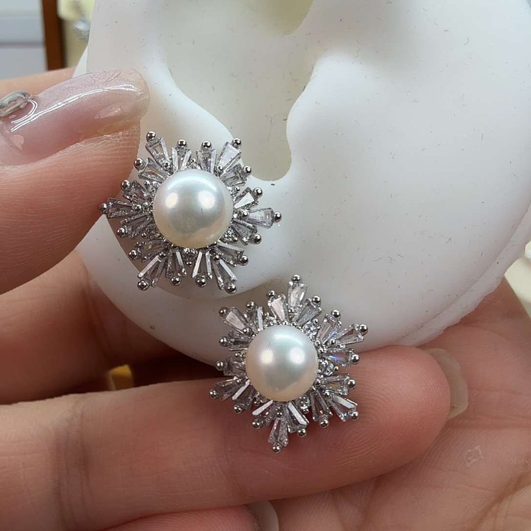 淡水珍珠耳饰未镶嵌95