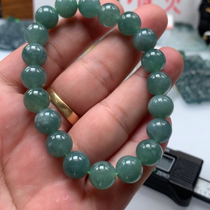 翡翠颈饰未镶嵌保真天然A货翡翠