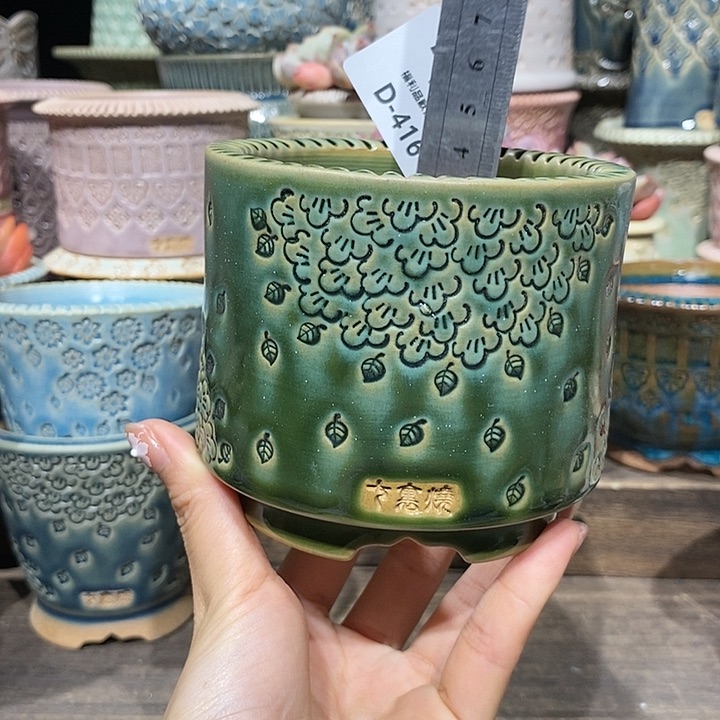 七里烧花盆3-11-416口径8