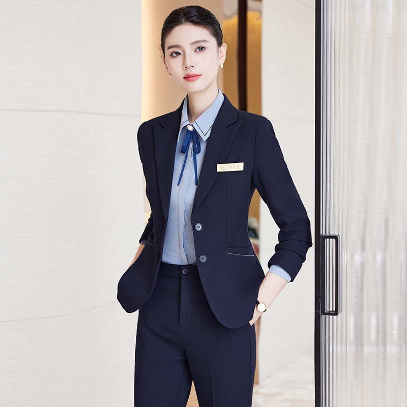 西装套装女秋冬高端职业装酒店经理物业客服售楼部珠宝前台工作服