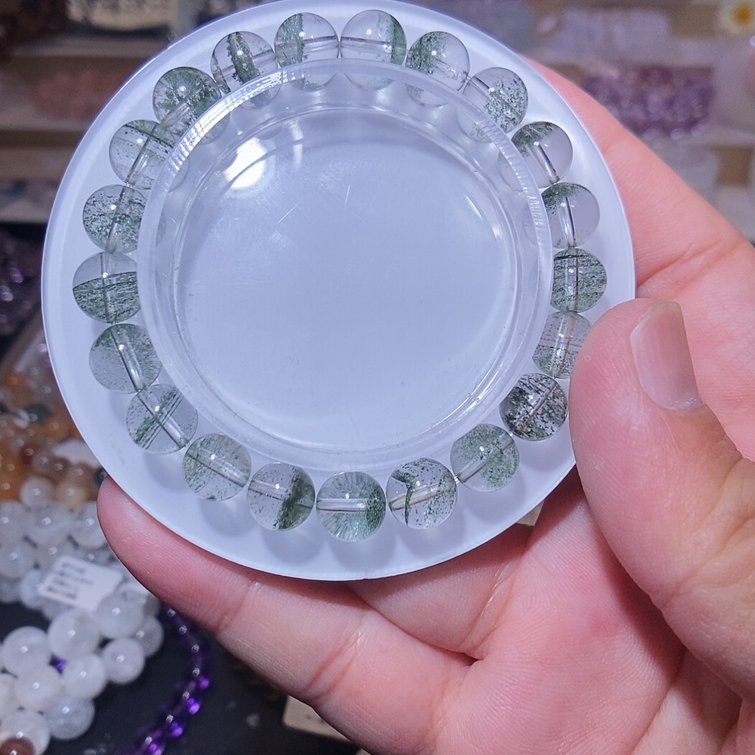 水晶手链未镶嵌绿幽灵8.5mm