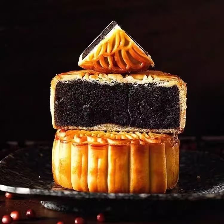 广式莲蓉蛋黄 金煺 豆沙 水果味月饼传统糕点香甜软糯中秋食用