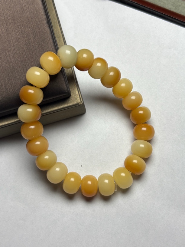 A847 菩提糖色渐变算盘珠手串12mm