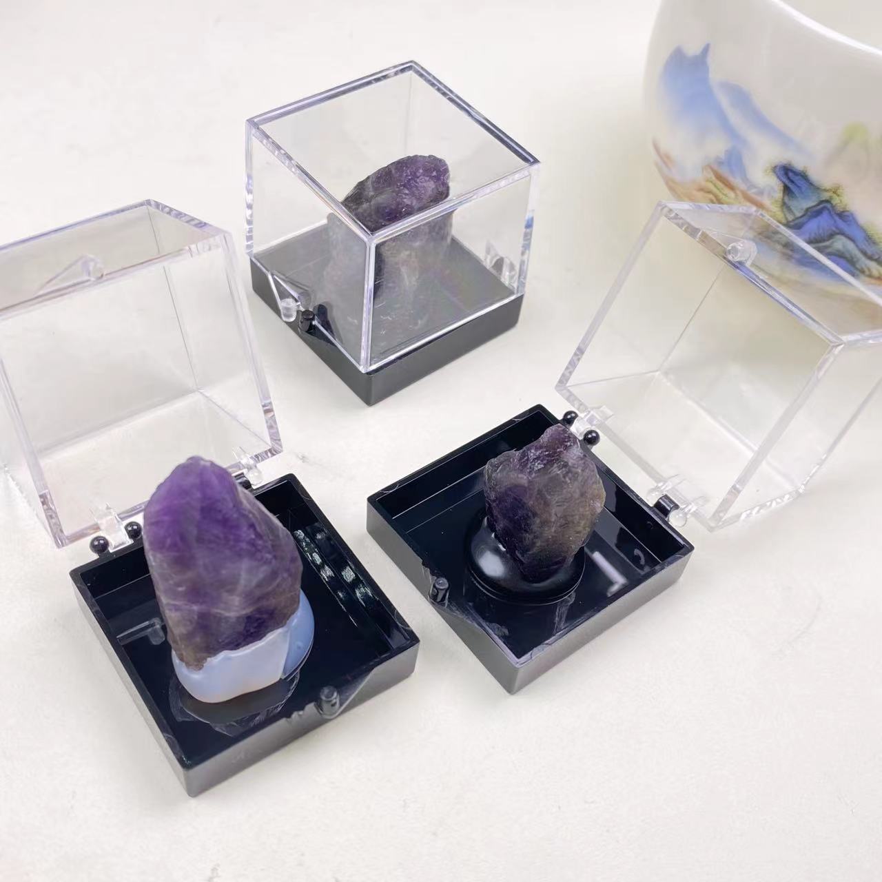 【逍遥】紫水晶原矿摆件*4041a/06/多样性发/1件