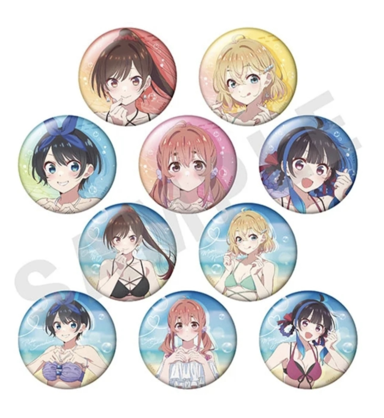 【租借女友】夏日泳装系列  吧唧徽章盲盒（默认代拆）