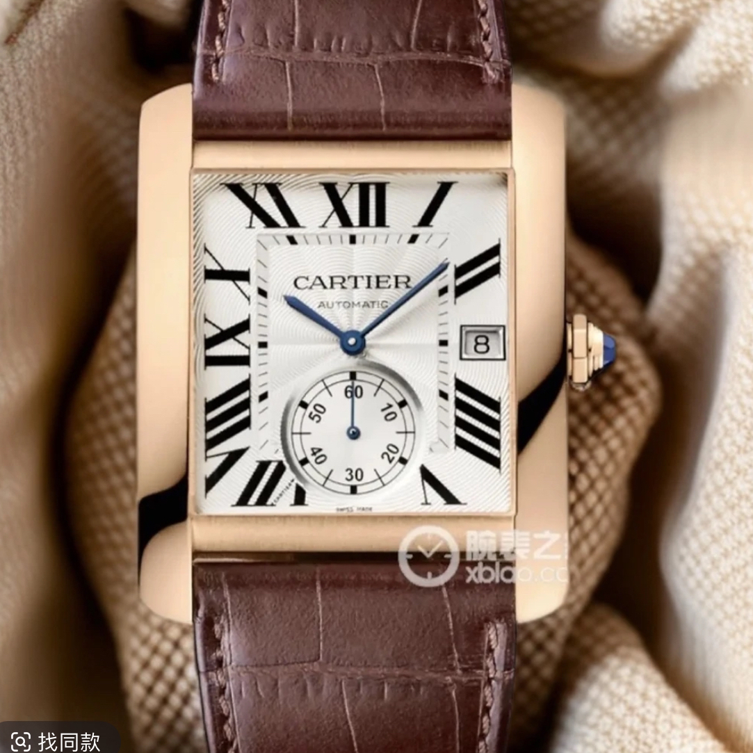99新 Cartier/卡地亚 公价164000 表径34/44 全金单表