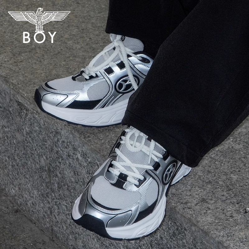 BOYLONDON【陨石】25新款秋季潮流情侣休闲复古运动老爹鞋N79020