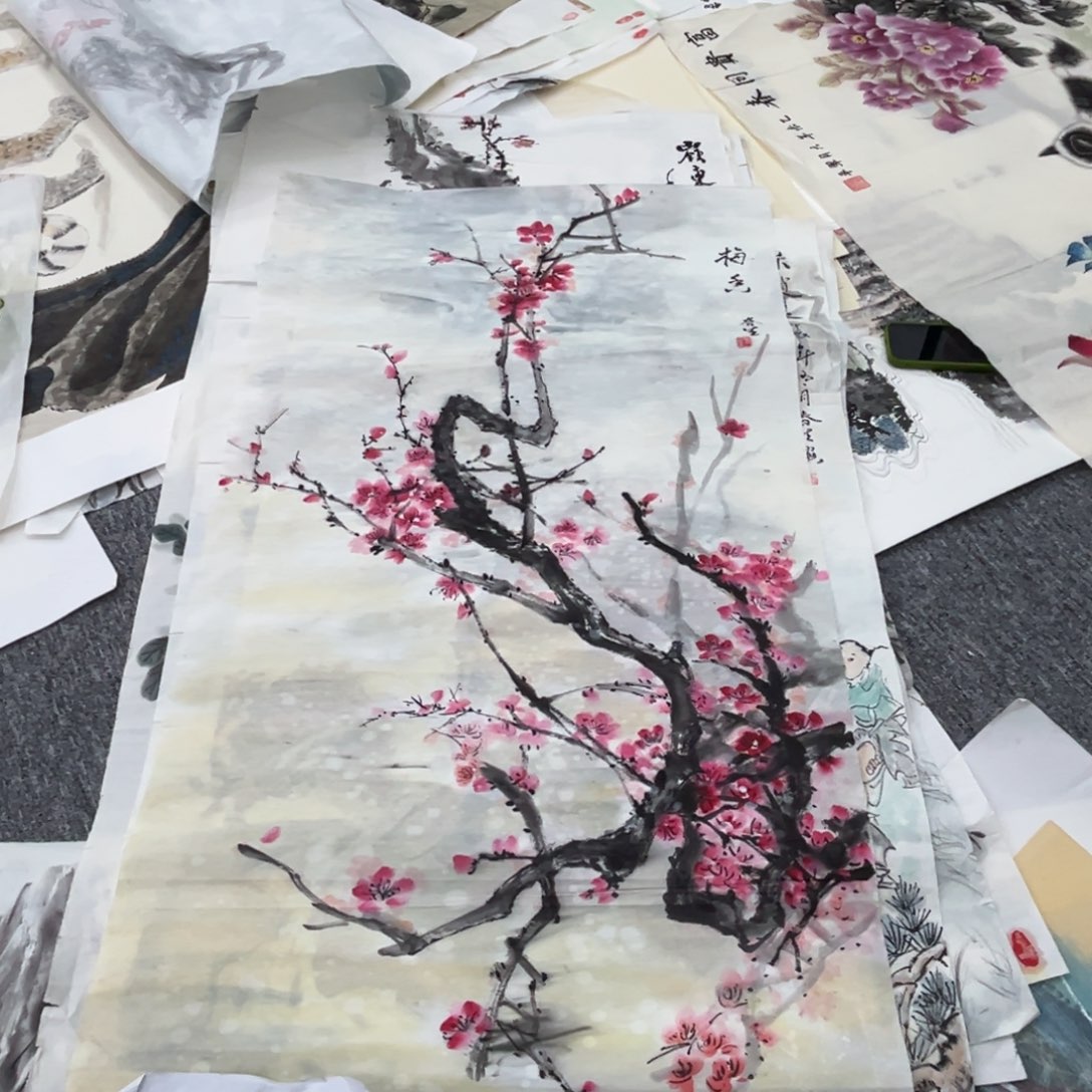 国画刘春生老师四尺微瑕介意慎拍