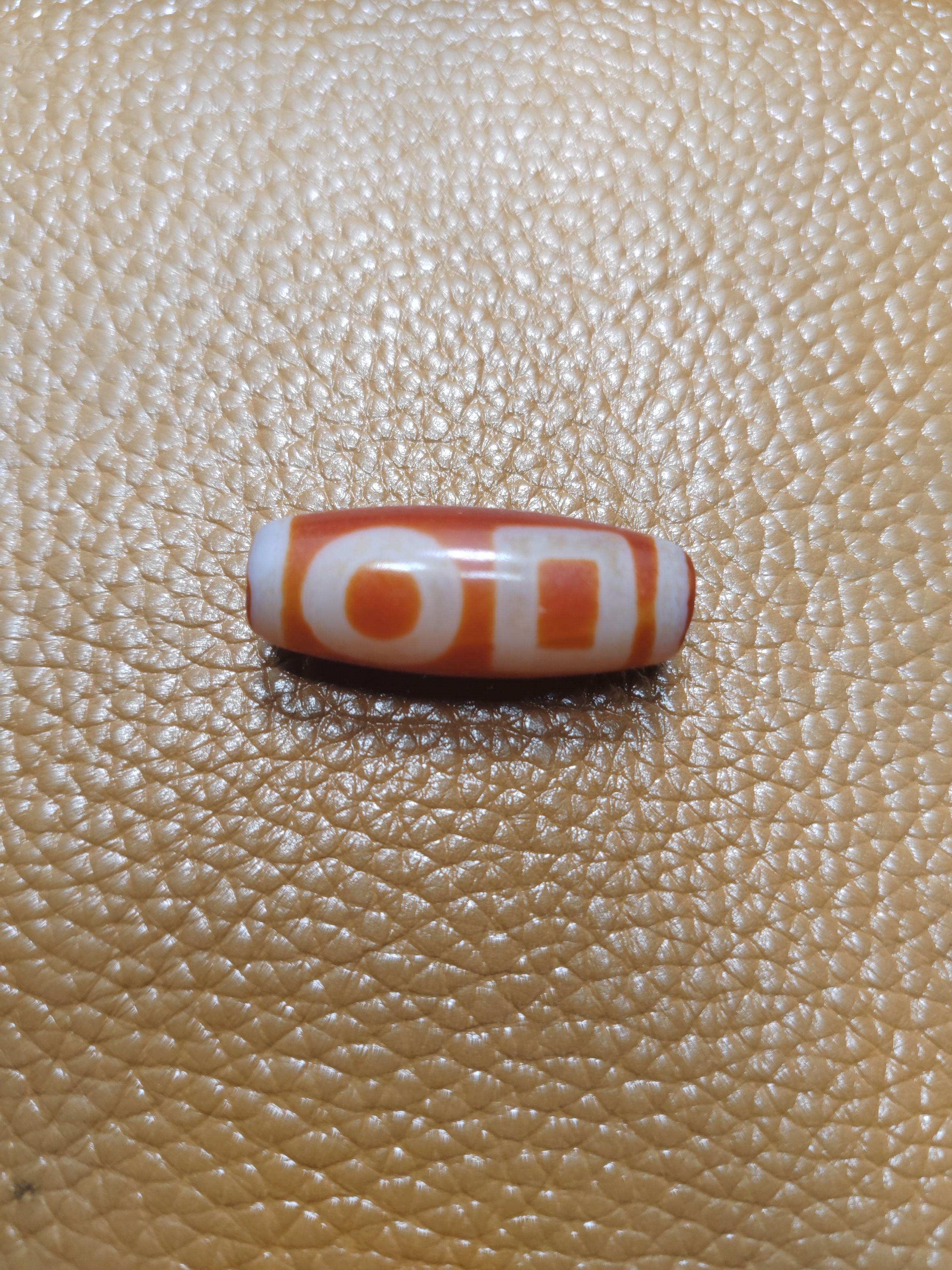 尼布尔式老矿红肉-双天地（32.1×12.6）玛瑙珠珠