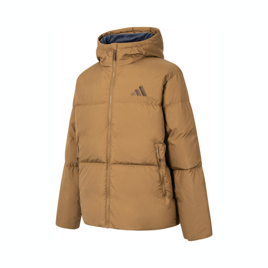 【滔搏联动】Adidas阿迪达斯男女鸭绒连帽防风羽绒服JV6189