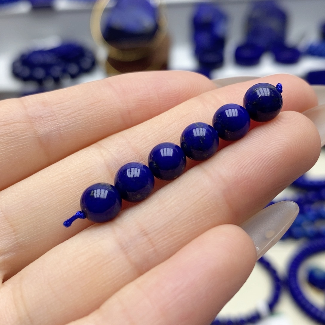 青金石未镶嵌隔珠6.4