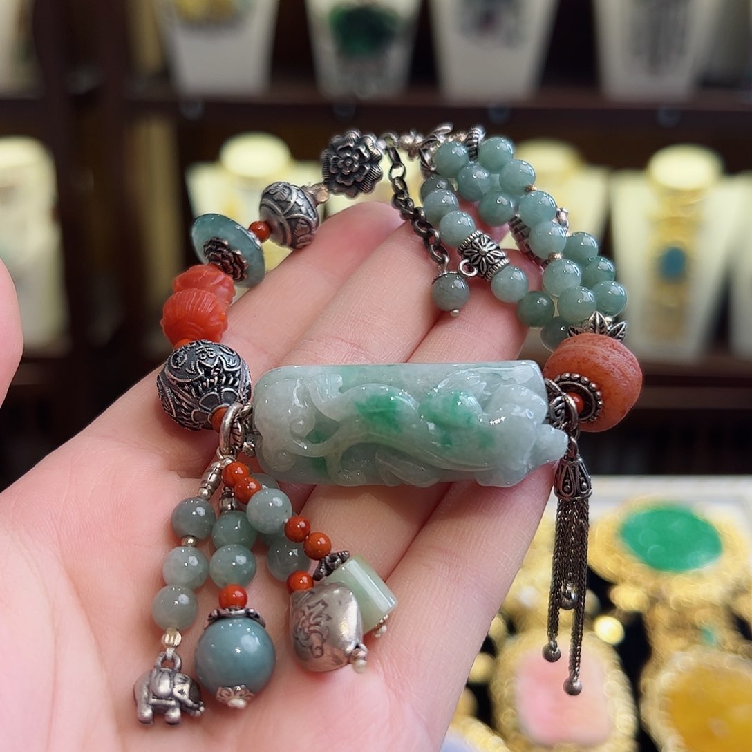 翡翠手链未镶嵌手链