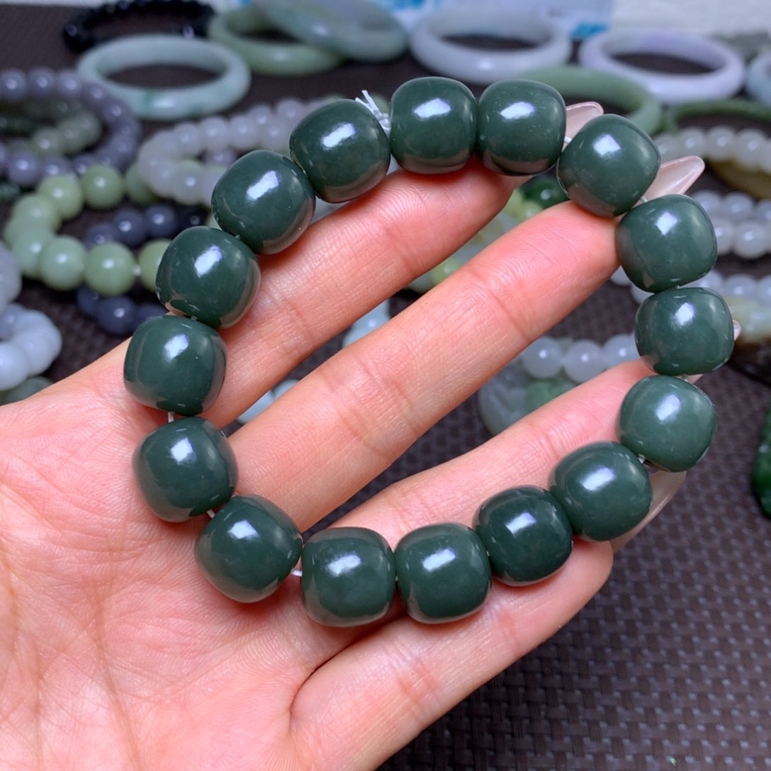 未镶嵌手串和田玉卡14